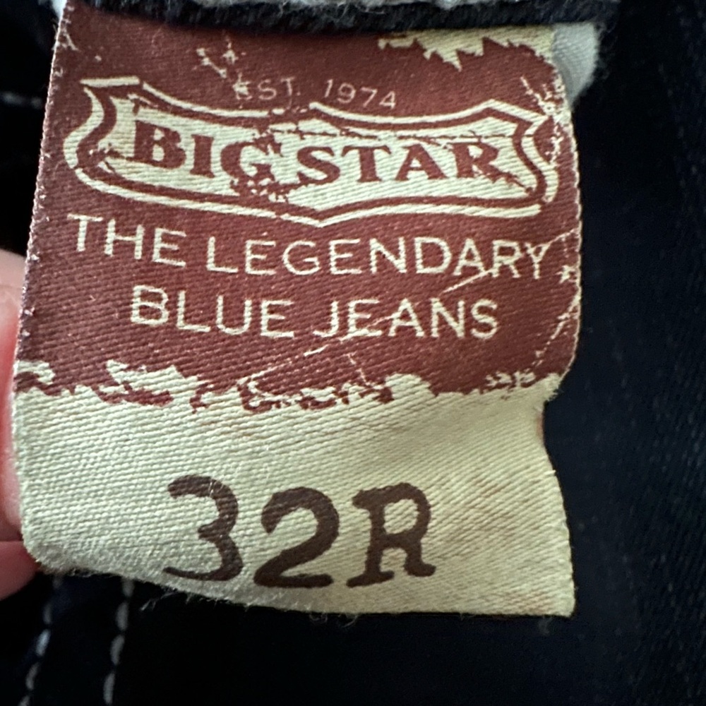 Vintage Collection “Big Star” ❤️ “LIV” Jeans  Size 32R - Picture 11 of 12